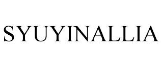 SYUYINALLIA