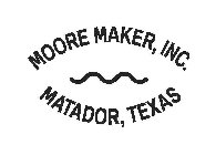MOORE MAKER, INC. MATADOR, TEXAS