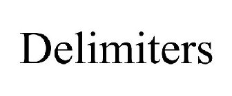 DELIMITERS