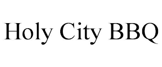 HOLY CITY BBQ