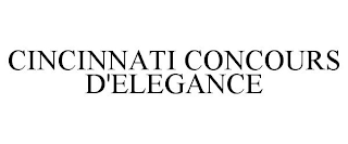 CINCINNATI CONCOURS D'ELEGANCE