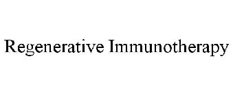 REGENERATIVE IMMUNOTHERAPY