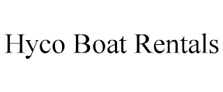 HYCO BOAT RENTALS