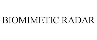 BIOMIMETIC RADAR