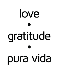 LOVE GRATITUDE PURA VIDA