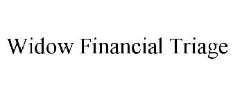 WIDOW FINANCIAL TRIAGE