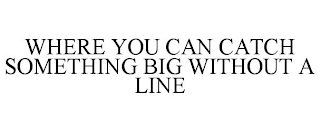 WHERE YOU CAN CATCH SOMETHING BIG WITHOUT A LINE