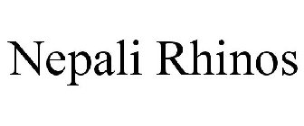 NEPALI RHINOS