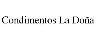 CONDIMENTOS LA DOÑA