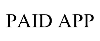 PAID APP