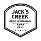 JACK'S CREEK, ORIGIN OF AUSTRALIA BEEF