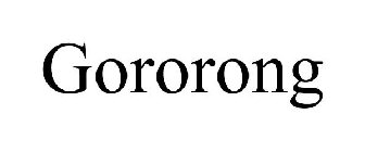 GORORONG