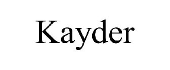 KAYDER