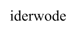 IDERWODE
