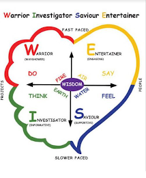 WARRIOR INVESTIGATOR SAVIOUR ENTERTAINER FAST PACED WARRIOR (WAYSHOWER) ENTERTAINER (ENGAGING) DO FIRE WISDOM AIR SAY THINK EARTH WATER FEEL INVESTIGATOR (INFORMATIVE) SAVIOUR (SUPPORTIVE) PROJECTS SL