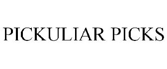 PICKULIAR PICKS