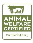 ANIMAL WELFARE CERTIFIED CERTIFIEDGAP.ORG