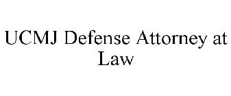 UCMJ DEFENSE ATTORNEY AT LAW