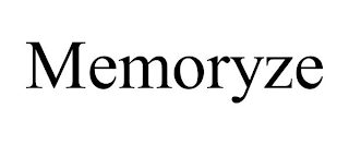 MEMORYZE