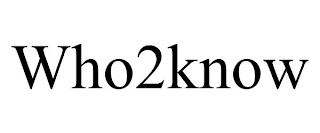 WHO2KNOW
