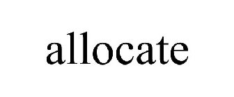 ALLOCATE