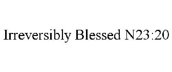 IRREVERSIBLY BLESSED N23:20