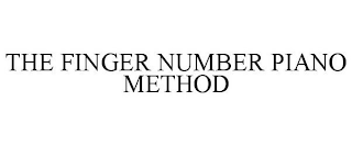 THE FINGER NUMBER PIANO METHOD