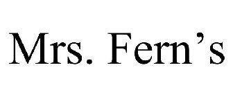 MRS. FERN'S