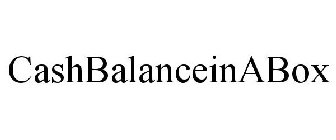 CASHBALANCEINABOX