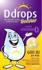 DDROPS BRAND BOOSTER THE SUNSHINE VITAMIN IN JUST ONE DROP LIQUID VIDAMIN D3 MOM'S CHOICE AWARDS HONORING EXCELLENCE 600 IU PER DROP A FACTOR IN THE MAINTENANCE OF GOOD HEALTH AND IMMUNE FUNCTION.* DI