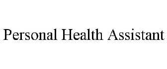 PERSONAL HEALTH ASSISTANT
