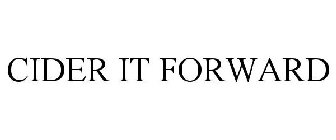 CIDER IT FORWARD
