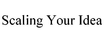 SCALING YOUR IDEA