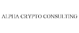 ALPHA CRYPTO CONSULTING