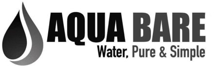 AQUA BARE WATER, PURE & SIMPLE