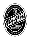 CAMDEN; LAGER BEER; CAMDEN COUNTY BEVERAGE CO., INC.: B; C; CAMDEN, N.J.; NONE; BETTER