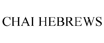 CHAI HEBREWS