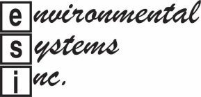 ESI ENVIRONMENTAL SYSTEMS INC.