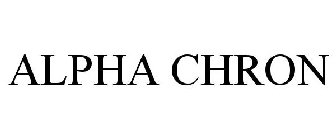 ALPHA CHRON
