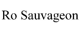 RO SAUVAGEON