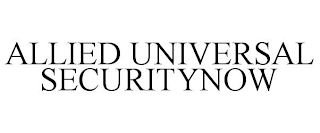 ALLIED UNIVERSAL SECURITYNOW