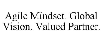 AGILE MINDSET. GLOBAL VISION. VALUED PARTNER.