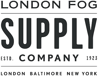 LONDON FOG SUPPLY COMPANY ESTD. 1923 LONDON BALTIMORE NEW YORK