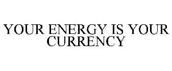 YOUR ENERGY IS YOUR CURRENCY