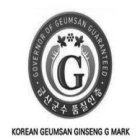 GOVERNOR OF GEUMSAN GUARANTEED KOREAN GEUMSAN GINSENG G MARK