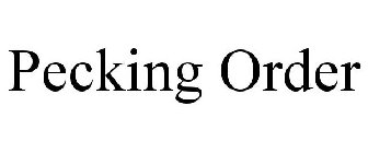 PECKING ORDER
