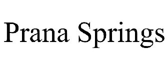 PRANA SPRINGS