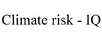 CLIMATE RISK - IQ