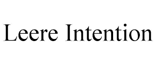 LEERE INTENTION
