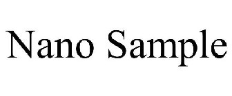 NANO SAMPLE